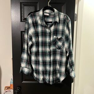 Plaid flannel Button-Up Shirt
